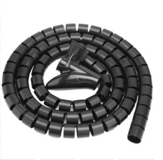 Organizador de Cables - en Tubo BROBOTIX 263533, Organizador, Plástico, Negro, 150 cm Organizador de Cables - en Tubo BROBOTIX 263533, Organizador, Plástico, Negro, 150 cm